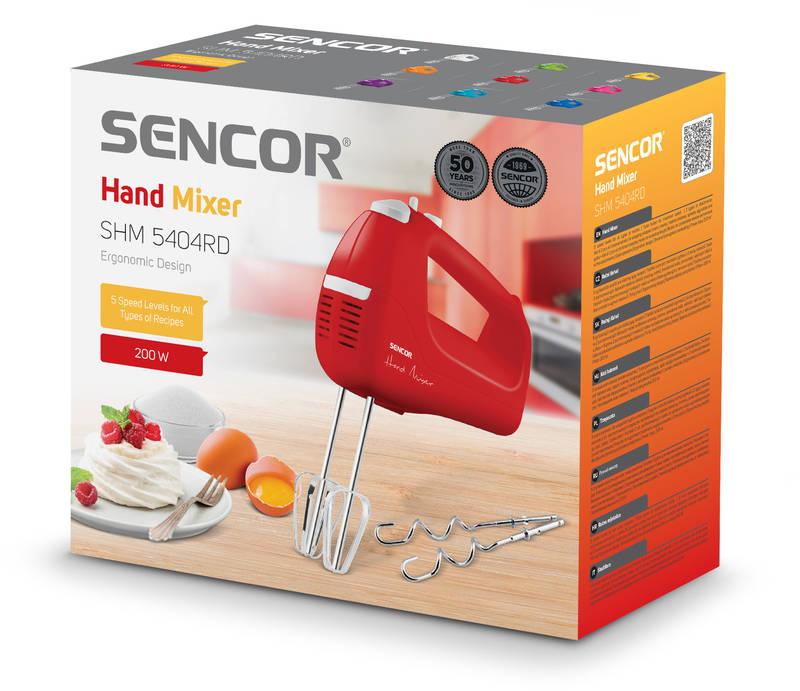 Ruční šlehač Sencor SHM 5404RD, Ruční, šlehač, Sencor, SHM, 5404RD
