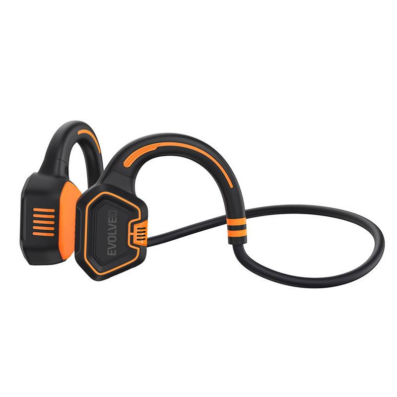 Sluchátka Evolveo BoneSwim MP3 16GB oranžová