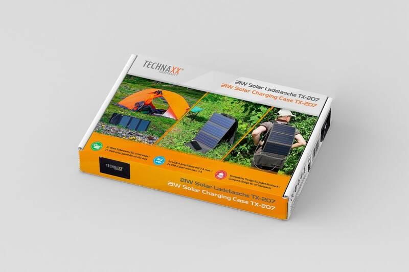 Solární nabíječka Technaxx TX-207, 21W