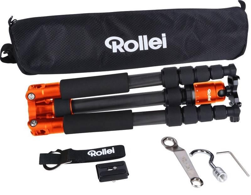 Stativ Rollei Compact Traveler No 1 Carbon oranžový