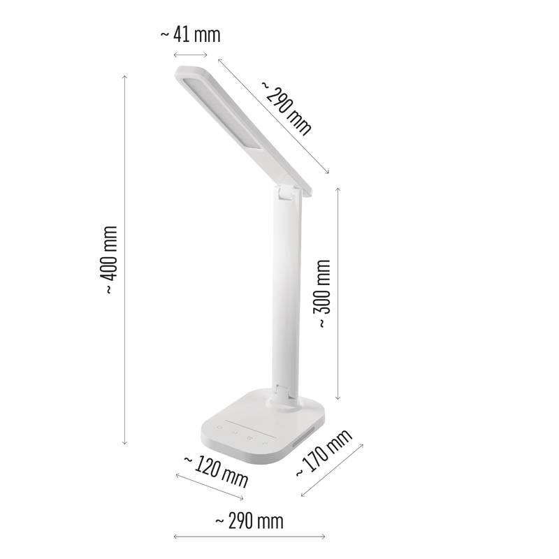 Stolní LED lampička EMOS CARSON bílá