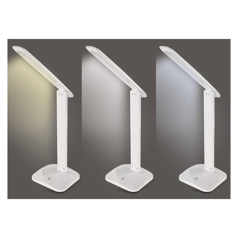 Stolní LED lampička EMOS CHASE bílá, Stolní, LED, lampička, EMOS, CHASE, bílá