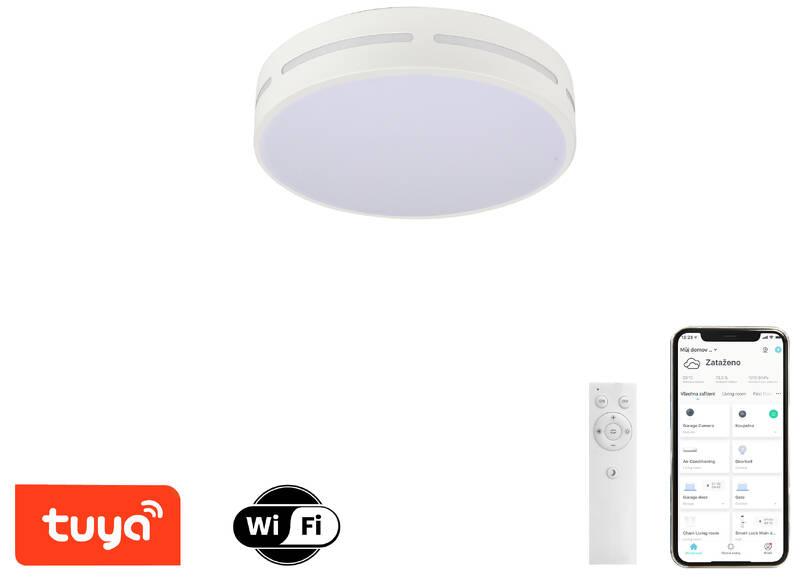 Stropní svítidlo IMMAX NEO LITE PERFECTO SMART, kruh, 30cm, 24W, TUYA Wi-Fi bílé