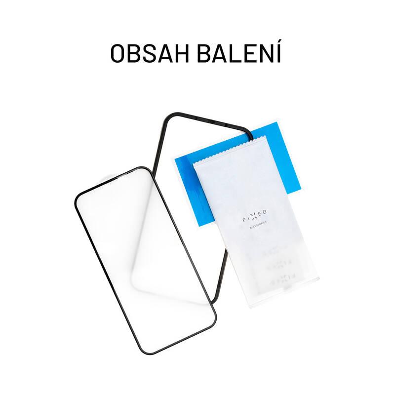 Tvrzené sklo FIXED Armor s aplikátorem na Apple iPhone 14 Pro černé