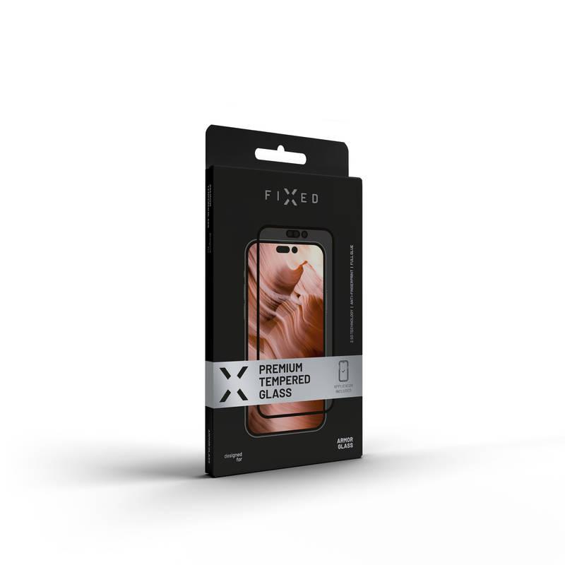 Tvrzené sklo FIXED Armor s aplikátorem na Apple iPhone 14 Pro černé