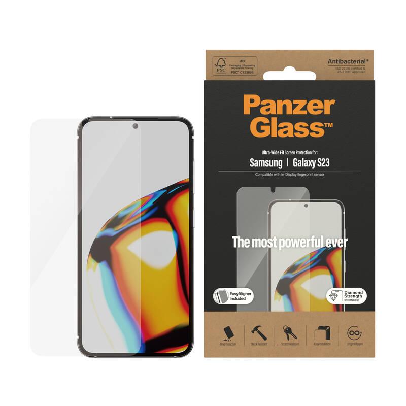 Tvrzené sklo PanzerGlass na Samsung Galaxy S23 s instalačním rámečkem, Tvrzené, sklo, PanzerGlass, na, Samsung, Galaxy, S23, s, instalačním, rámečkem