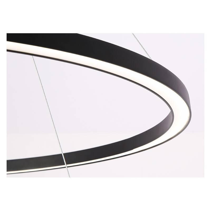 Závěsné svítidlo IMMAX NEO FINO SMART 1 kruh, 80cm, 60W, Zigbee 3.0, TUYA černé