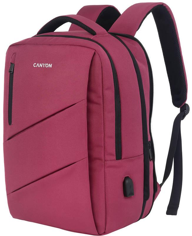 Batoh na notebook Canyon BPE-5 pro 15.6" růžový
