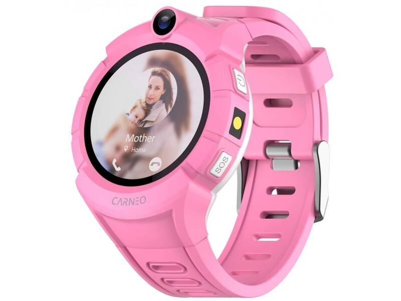Chytré hodinky Carneo GuardKid Mini růžové