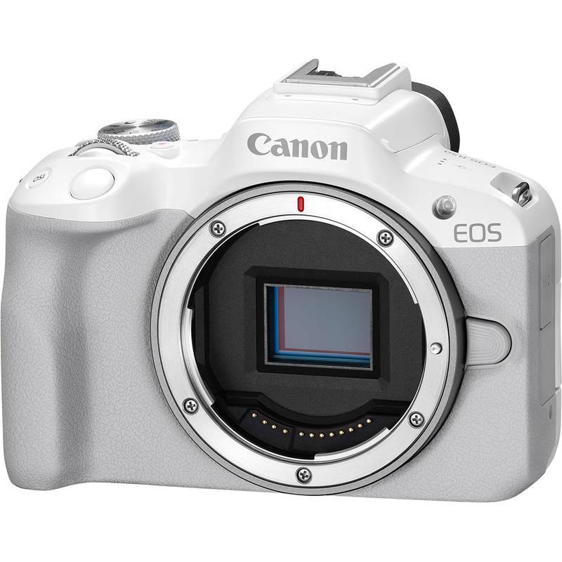 Digitální fotoaparát Canon EOS R50 RF-S 18-45 mm IS STM bílý