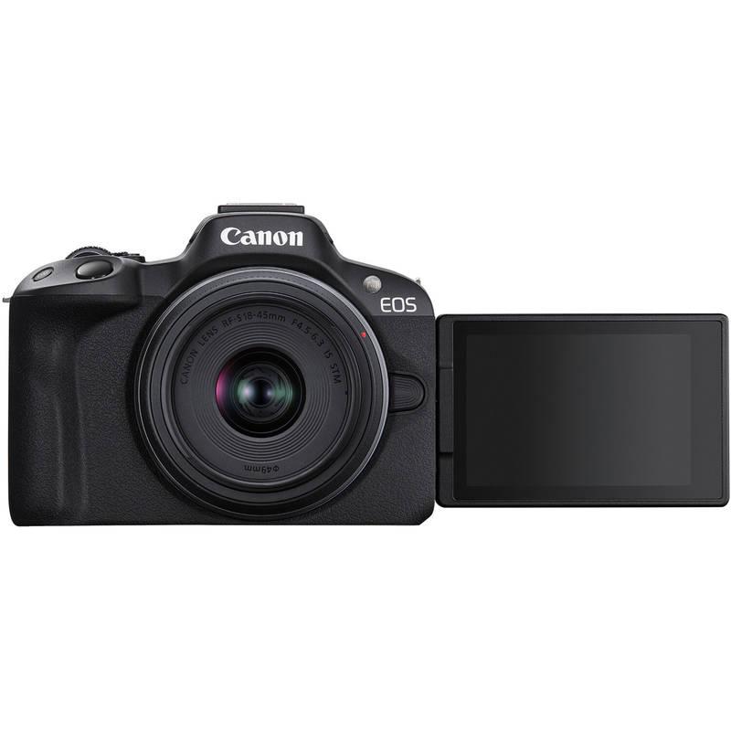 Digitální fotoaparát Canon EOS R50 RF-S 18-45 mm IS STM černý, Digitální, fotoaparát, Canon, EOS, R50, RF-S, 18-45, mm, IS, STM, černý