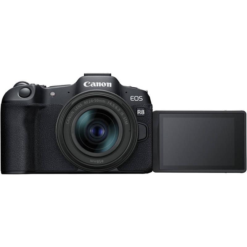 Digitální fotoaparát Canon EOS R8 RF 24-50 mm f 4.5-6.3 IS STM černý, Digitální, fotoaparát, Canon, EOS, R8, RF, 24-50, mm, f, 4.5-6.3, IS, STM, černý