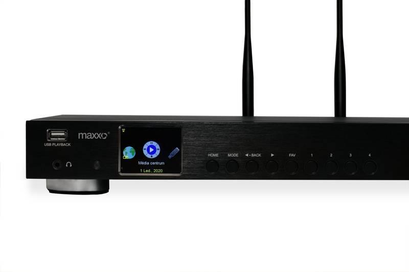 Internetový radiopřijímač Maxxo TR04 černý, Internetový, radiopřijímač, Maxxo, TR04, černý