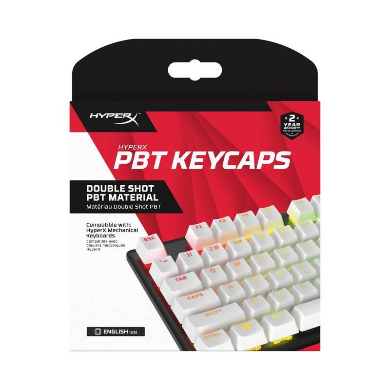 Klávesy HyperX PBT Keycaps - bílé