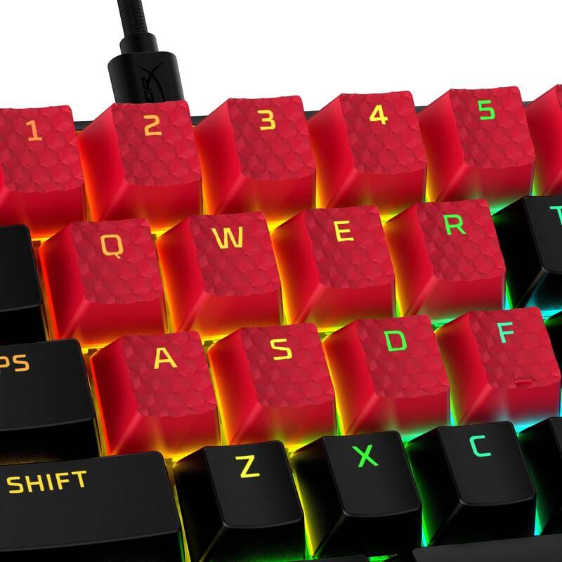 Klávesy HyperX Rubber Keycaps - červené