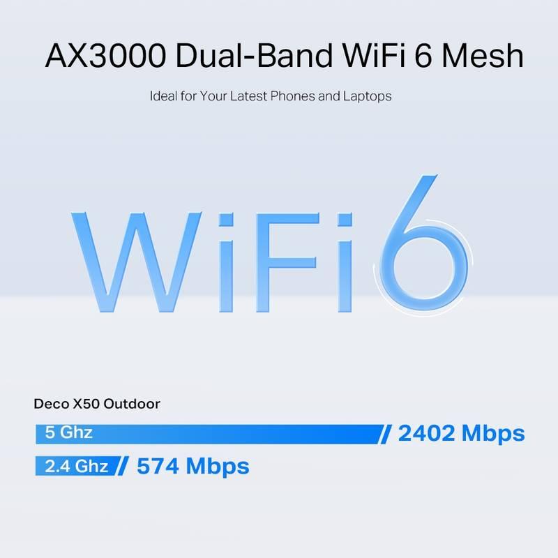 Komplexní Wi-Fi systém TP-Link Deco X50-Outdoor Mesh, AX3000, Komplexní, Wi-Fi, systém, TP-Link, Deco, X50-Outdoor, Mesh, AX3000