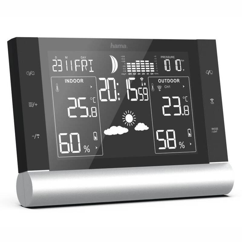 Meteorologická stanice Hama Black Line Plus černá
