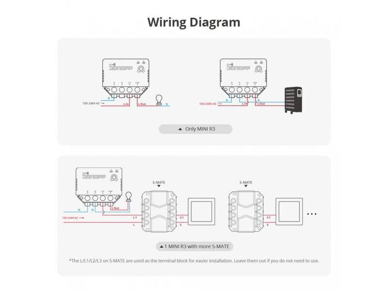 Modul Sonoff Smart switch Wi-Fi MINI-R3
