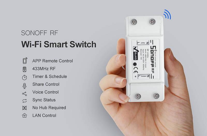 Modul Sonoff Smart switch WiFi RF 433 RF R2