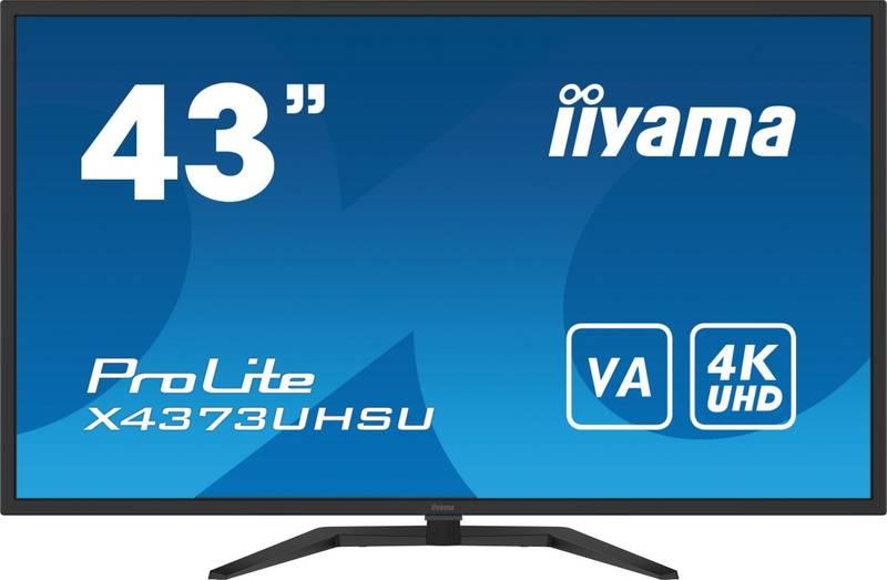 Monitor IIYAMA ProLite X4373UHSU-B1 černý