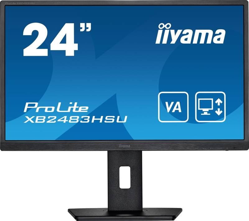 Monitor IIYAMA ProLite XB2483HSU-B5 černý, Monitor, IIYAMA, ProLite, XB2483HSU-B5, černý