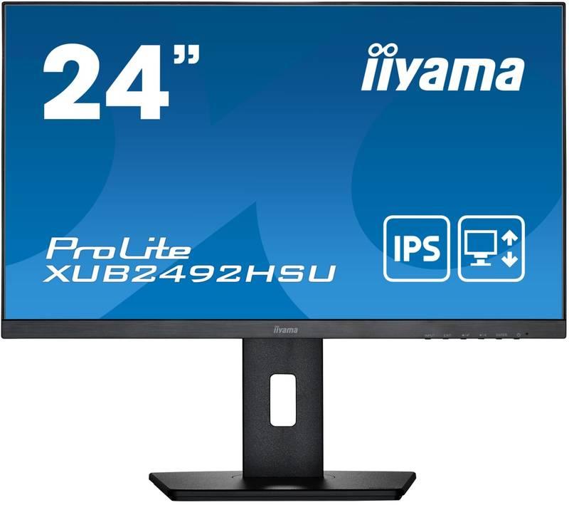 Monitor IIYAMA ProLite XUB2492HSU-B5 černý, Monitor, IIYAMA, ProLite, XUB2492HSU-B5, černý