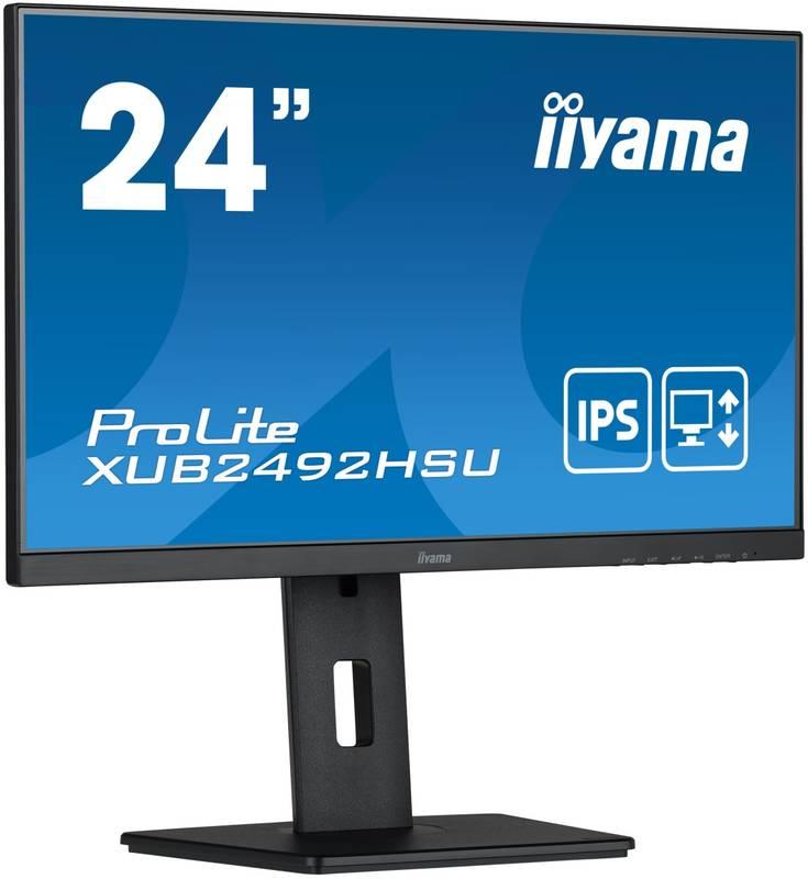 Monitor IIYAMA ProLite XUB2492HSU-B5 černý, Monitor, IIYAMA, ProLite, XUB2492HSU-B5, černý