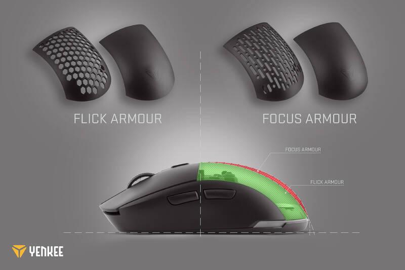 Myš YENKEE YMS 3001BK SWIPE černá