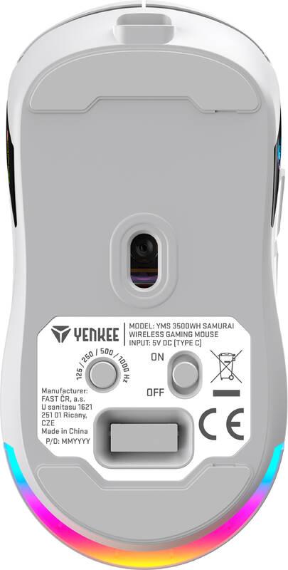 Myš YENKEE YMS 3500WE SAMURAI bílá