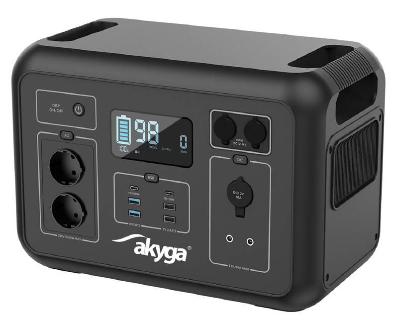 Nabíjecí stanice Akyga 2200W černá