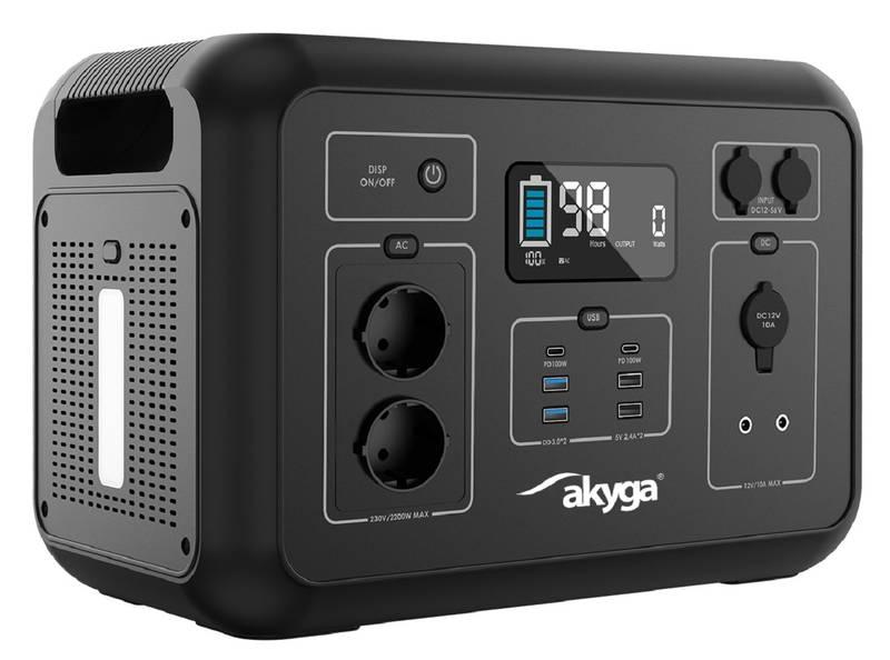 Nabíjecí stanice Akyga 2200W černá
