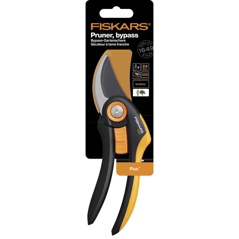 Nůžky zahradní Fiskars Plus A000016626 dvoučepelové P521, Nůžky, zahradní, Fiskars, Plus, A000016626, dvoučepelové, P521