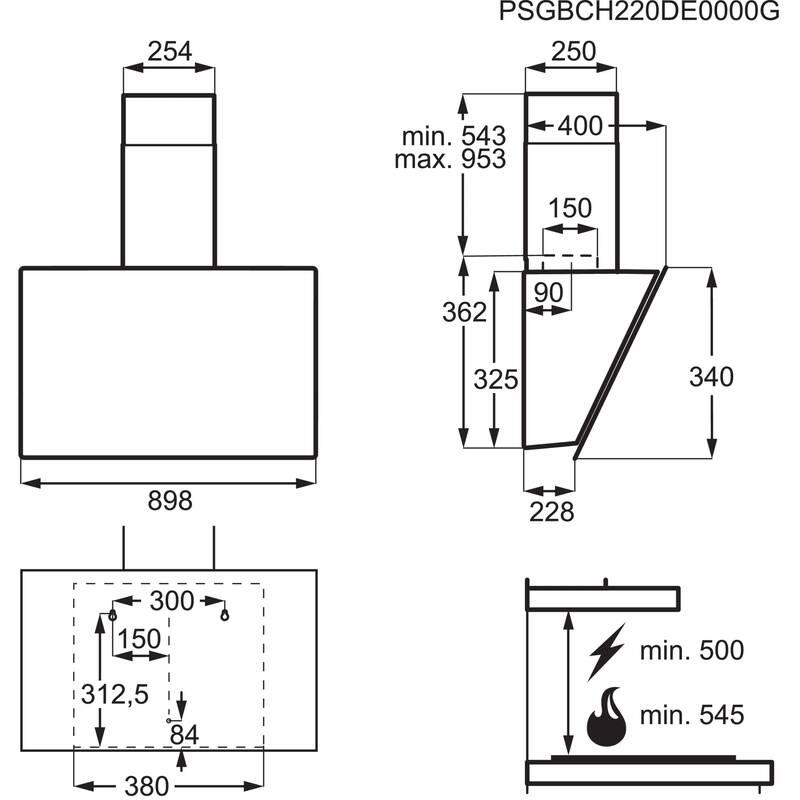 Odsavač par Electrolux 700 SENSE LFV439K černý