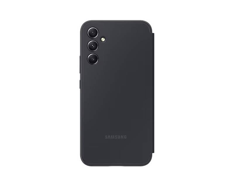 Pouzdro na mobil flipové Samsung Smart View na Samsung Galaxy A34 černé