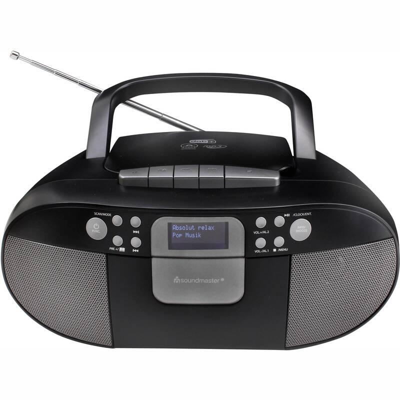 Radiomagnetofon s DAB CD Soundmaster SCD7800SW černý