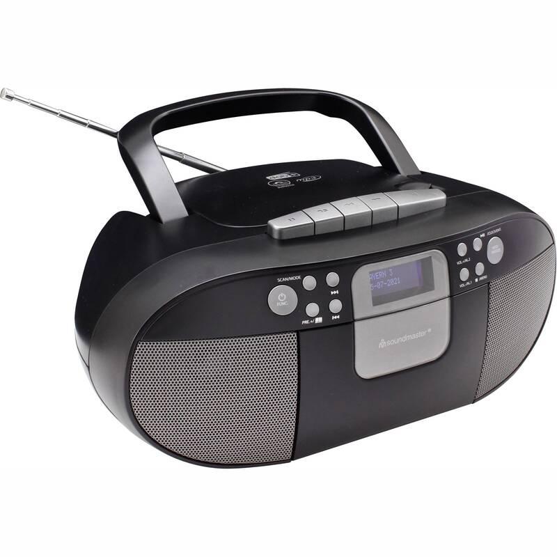 Radiomagnetofon s DAB CD Soundmaster SCD7800SW černý