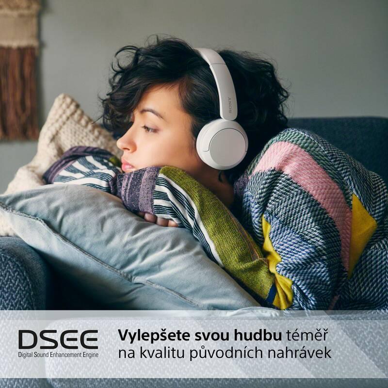 Sluchátka Sony WH-CH520 bílá