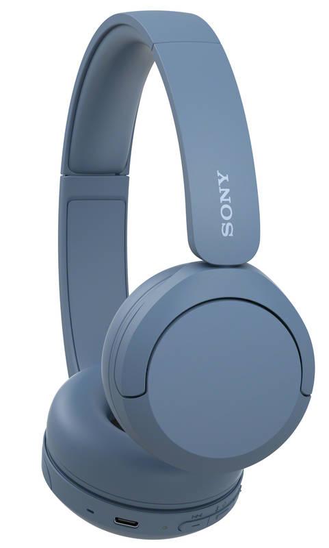 Sluchátka Sony WH-CH520 modrá, Sluchátka, Sony, WH-CH520, modrá
