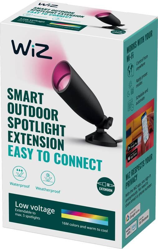 Venkovní svítidlo WiZ Ground Spot Extension černé