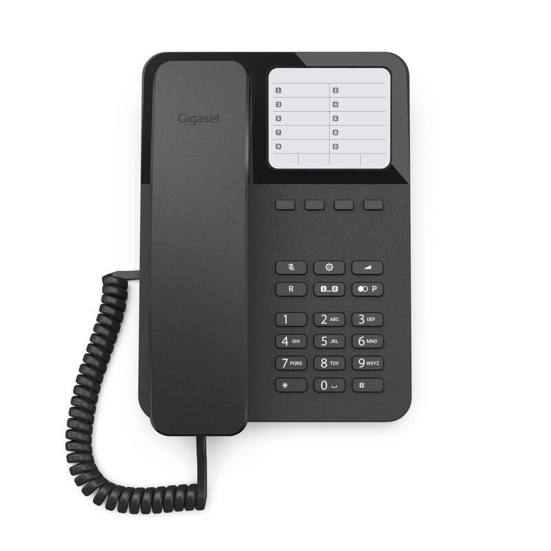 Domácí telefon Gigaset DESK 400 černý, Domácí, telefon, Gigaset, DESK, 400, černý