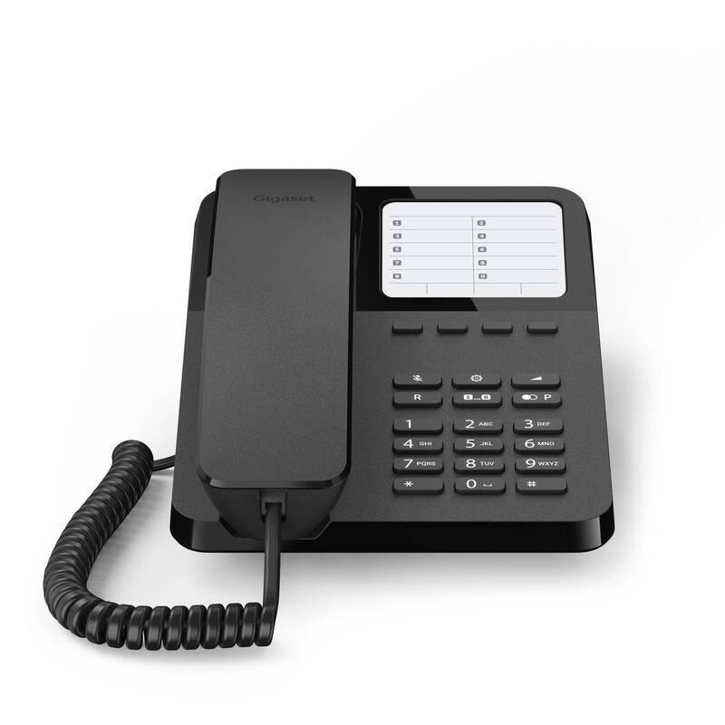 Domácí telefon Gigaset DESK 400 černý, Domácí, telefon, Gigaset, DESK, 400, černý