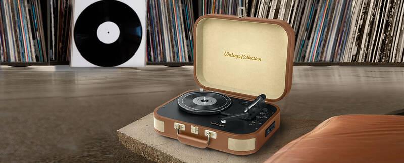 Gramofon MUSE MT-501 ATC hnědý