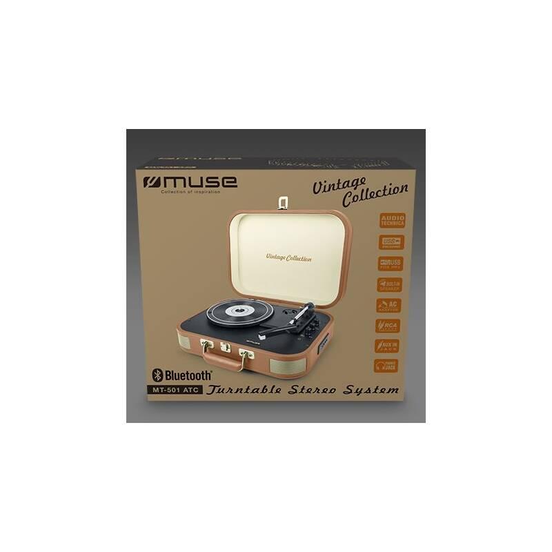 Gramofon MUSE MT-501 ATC hnědý