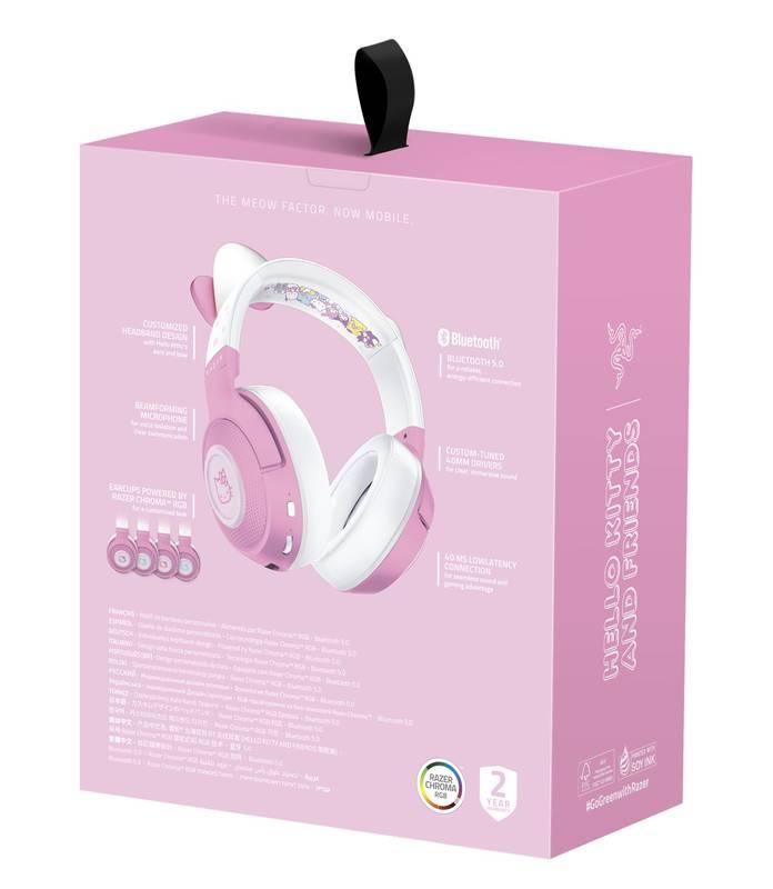 Headset Razer Kraken BT - Hello Kitty Ed. růžový