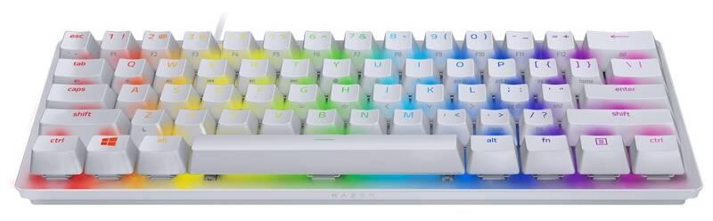 Klávesnice Razer Huntsman Mini - Mercury Ed. - US Layout bílá