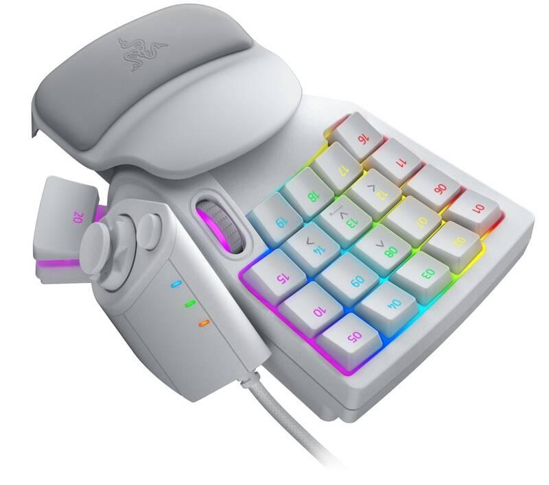 Klávesnice Razer Tartarus Pro - Mercury bílá