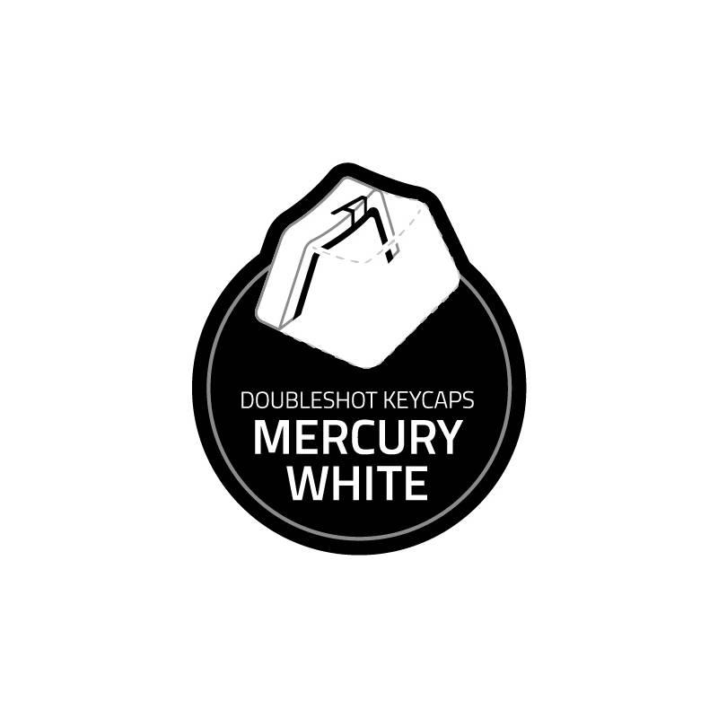 Klávesy Razer PBT Keycap Upgrade Set - US UK bílé