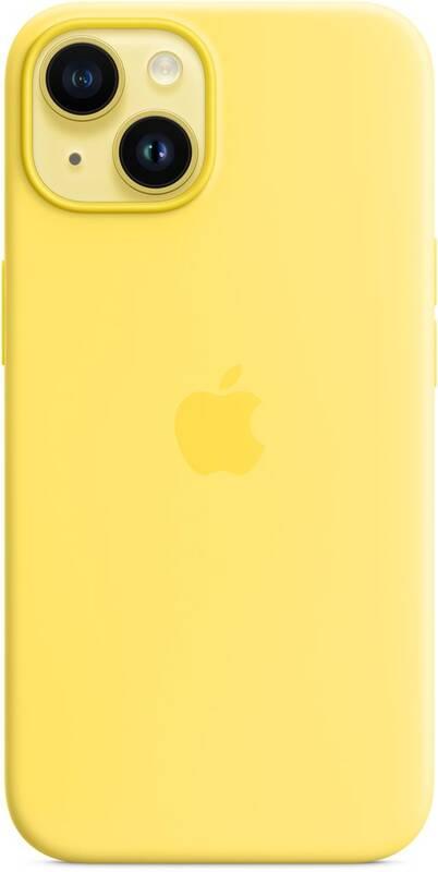 Kryt na mobil Apple Silicone Case s MagSafe pro iPhone 14 - kanárkově žlutý