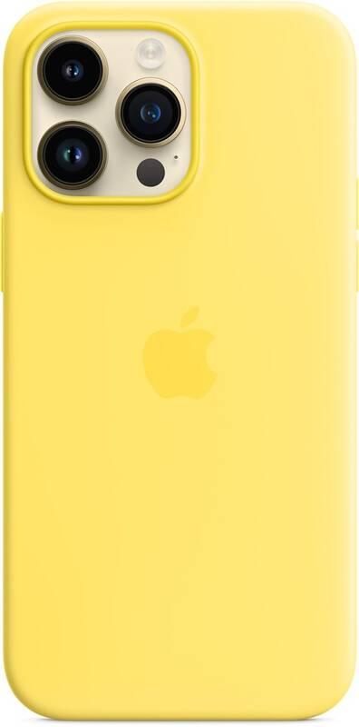 Kryt na mobil Apple Silicone Case s MagSafe pro iPhone 14 Pro Max - kanárkově žlutý