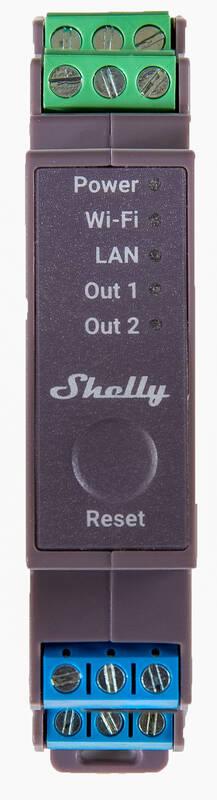 Modul Shelly Pro 2, 2x 16A na DIN lištu, Wi-Fi, LAN, Modul, Shelly, Pro, 2, 2x, 16A, na, DIN, lištu, Wi-Fi, LAN